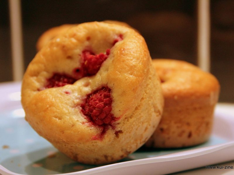 Muffins légers framboises