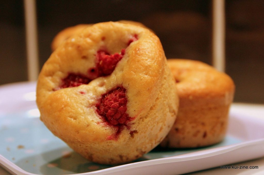 Muffins légers framboises