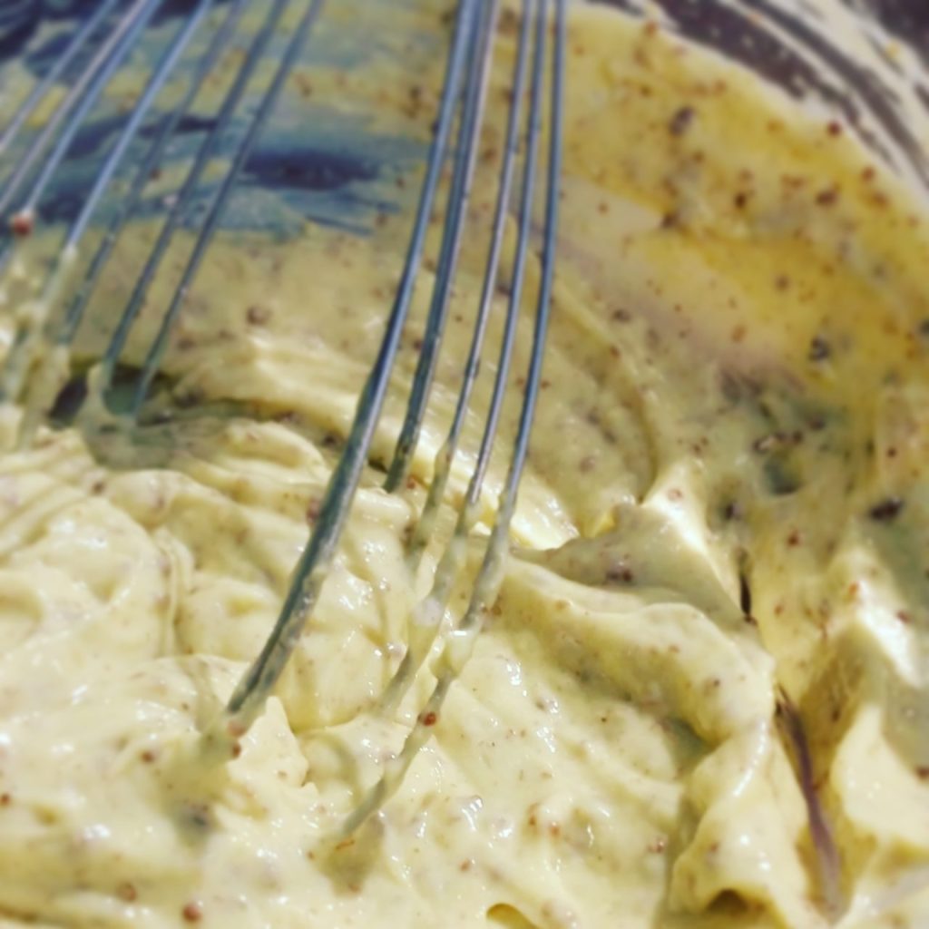 Mayonnaise à l&rsquo;huile de noix et moutarde à l&rsquo;ancienne