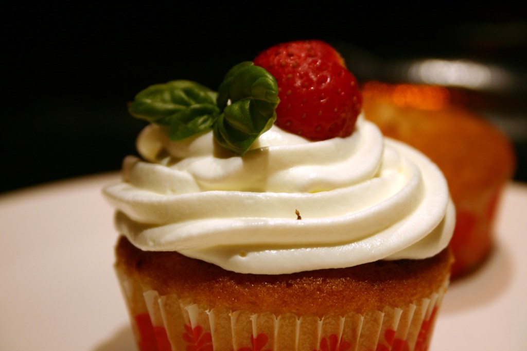 Cupcakes Fraises Basilic