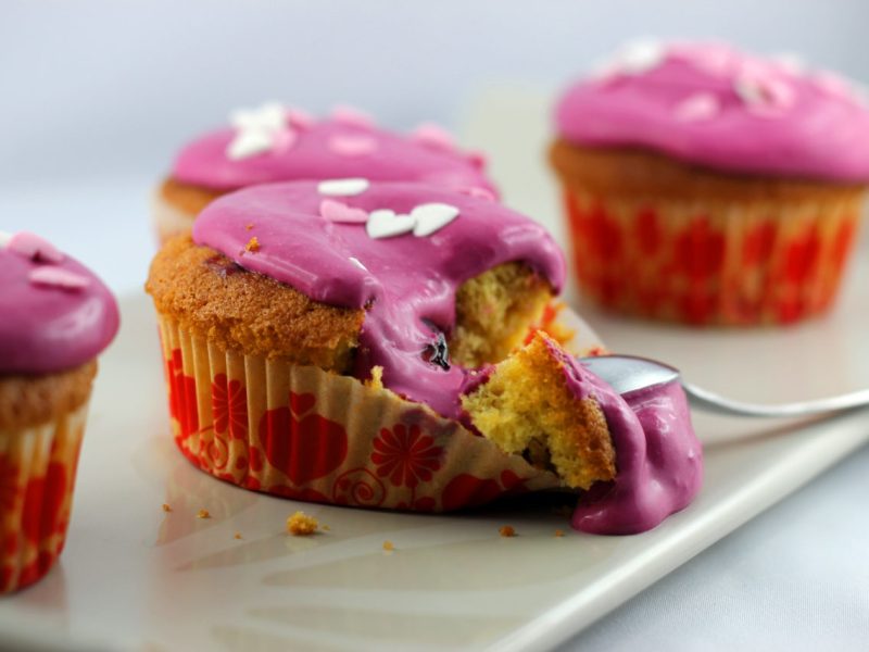 Cupcakes Coco Mûres