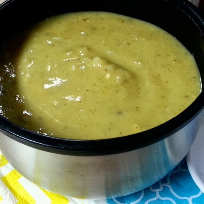 Soupe de courgettes et chèvre&nbsp;frais