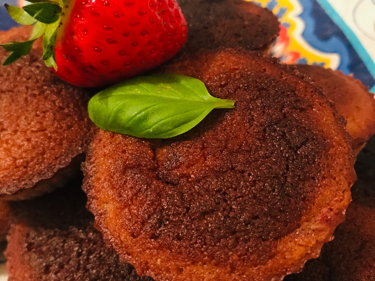 Financiers Fraises Basilic