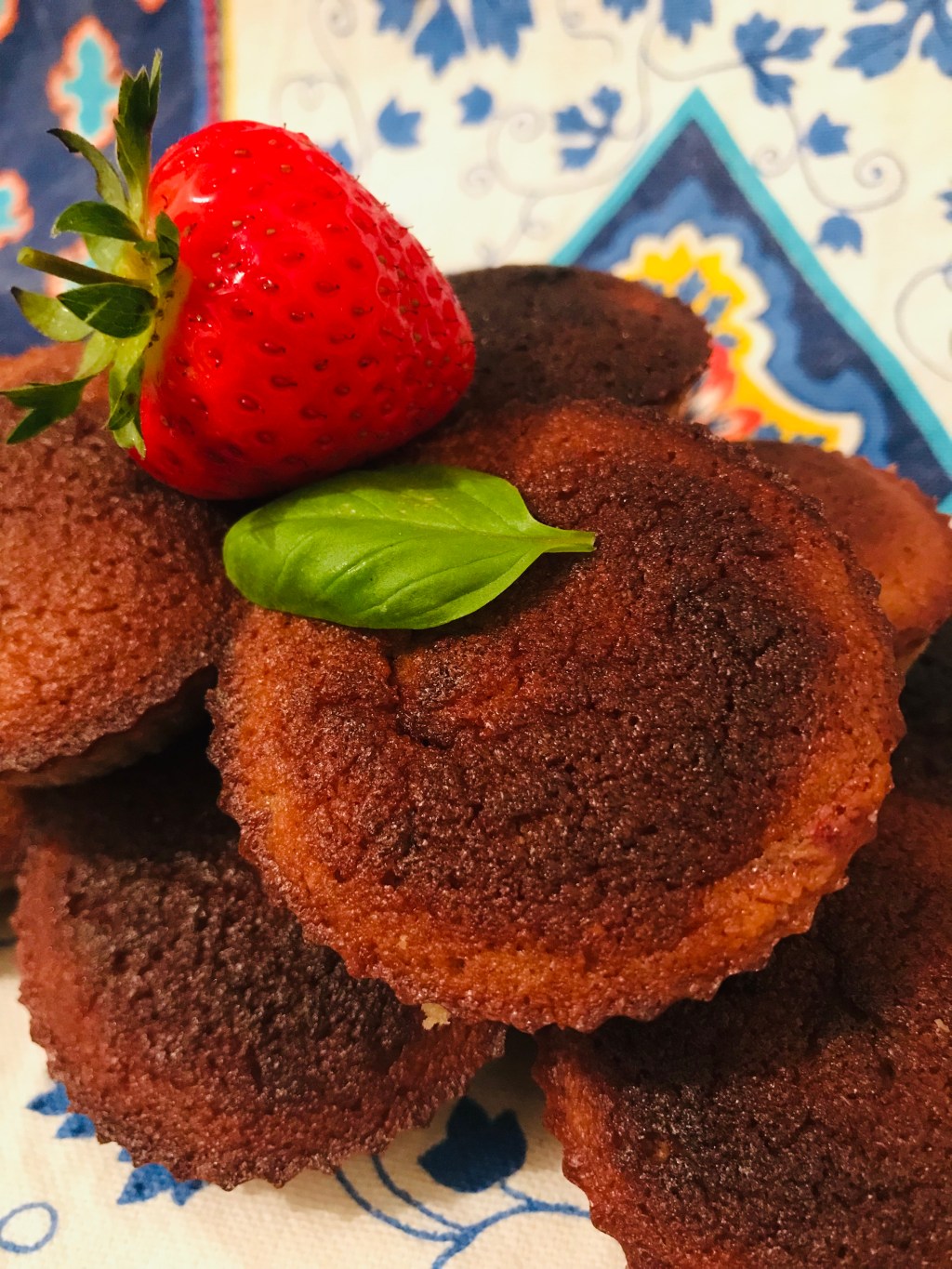 Financiers Fraises Basilic