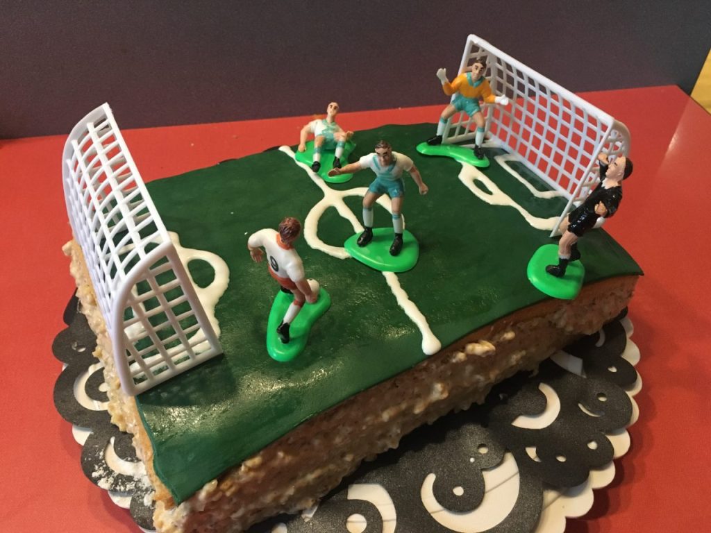 Gâteau d&rsquo;anniversaire football