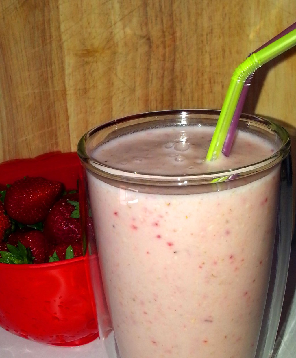 Smoothie banane fraise&nbsp;avoine