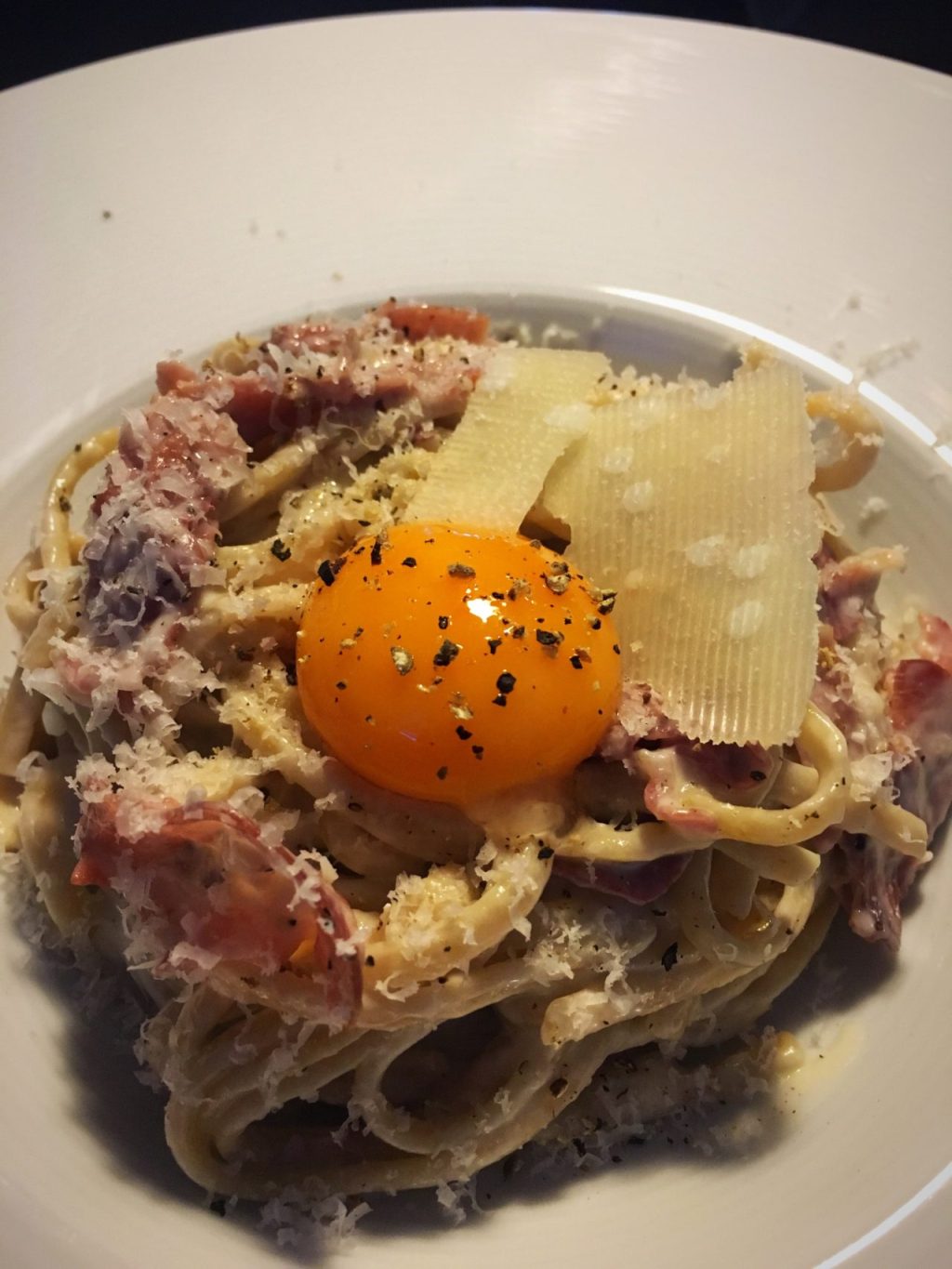 Carbonara au lard de colonnata