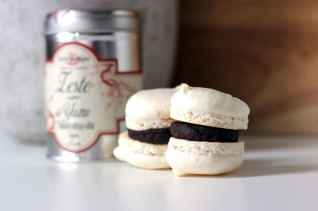 Macarons Chocolat Noir & Zestes de&nbsp;Yuzu