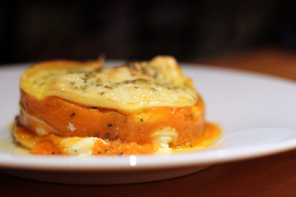 Lasagne de citrouille/ricotta au beurre de sauge