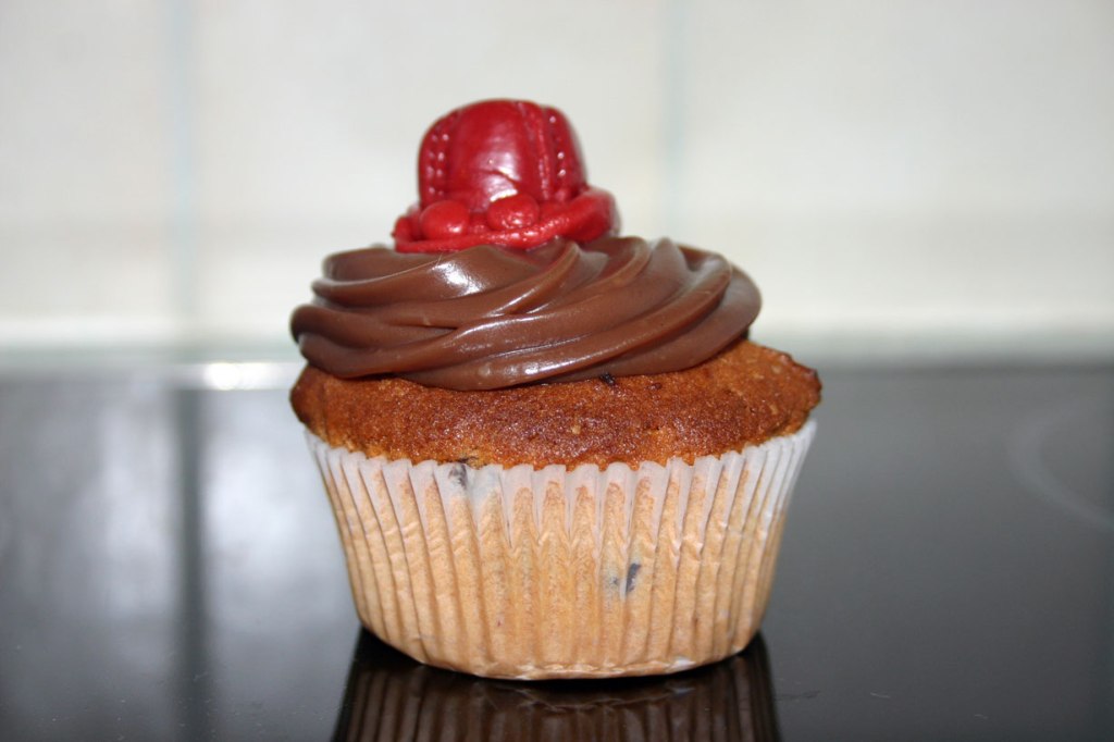 Cupcake pépites choco et&nbsp;pralinoise