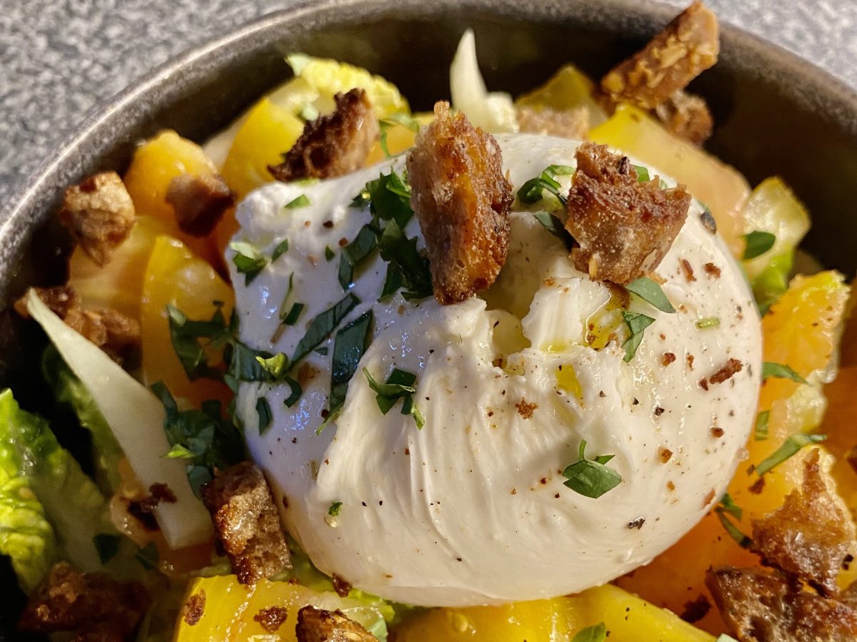 Salade estivale melon-tomate & burrata&nbsp;crémeuse
